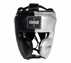 Шлем боксерский Clinch Punch 2.0 черно-серебристый C145