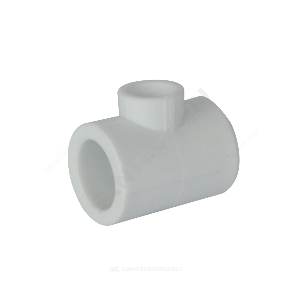 Тройник PP-R переходной белый Дн 110х63х110 внутренняя пайка VALFEX 10106310