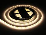 Светодиодная лента GS1201 2835 120Led/ 9.6W m/ 12V IP65 3000K/ 5000*8*2.27mm/ кратность резки 25mm (2 конт.)
