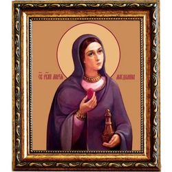 Мария Магдалина равноапостольная, святая мироносица. Икона на холсте.