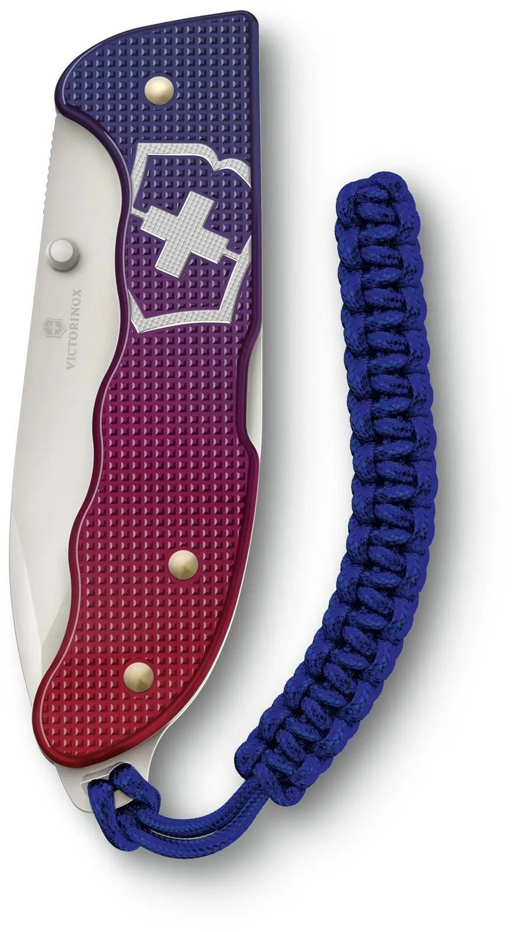 Нож Victorinox Evoke Alox, 136 мм, 4 функции, синий/красный подар.коробка