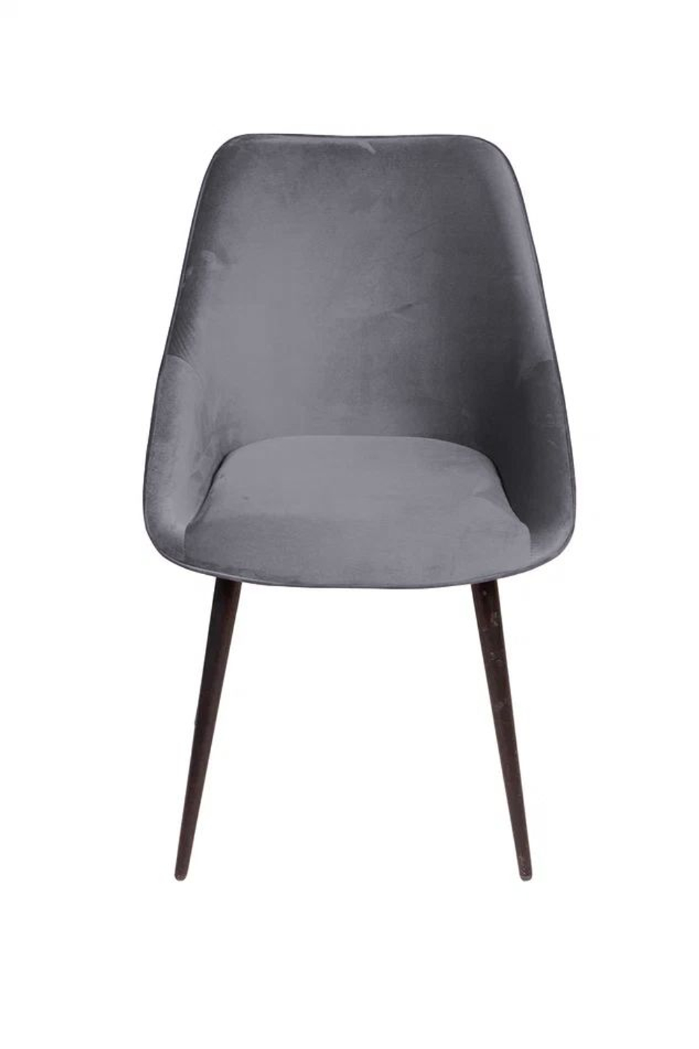 Стул Neo, поворотный на 360 градусов, бархат серый 27/опора конус