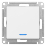 ATLASDESIGN 1-клавишный ВЫКЛЮЧАТЕЛЬ с подсветкой, сх.1а, 10АХ, мех., ЛОТОС
