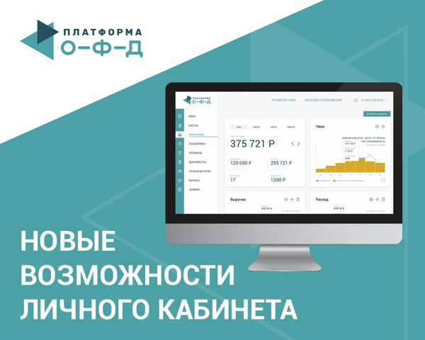 Следите за развитием бизнеса в Личном кабинете. «Платформа ОФД» выпустила новые инструменты аналитики и работы с чеками