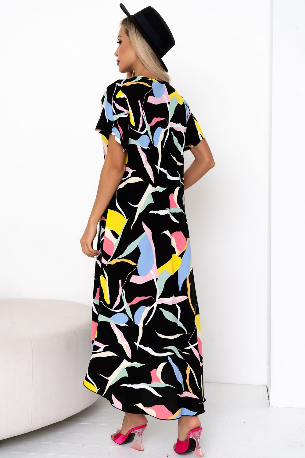 Платье Магия лета (черный) Р11-867/29 Nikol (Акция)