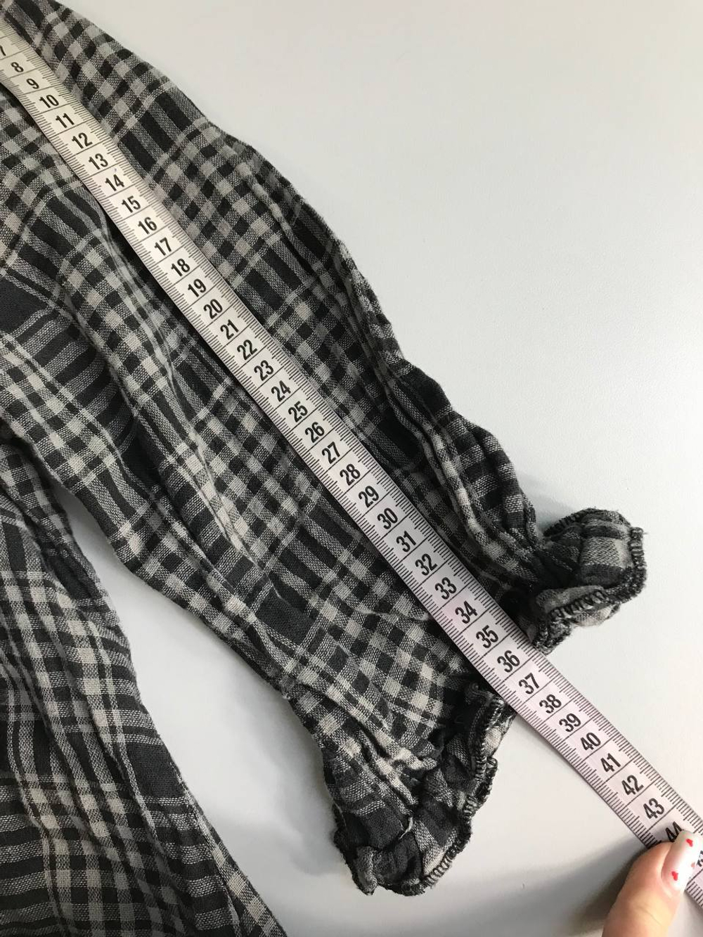 Платье стильное в клетку с рюшками 44 размер