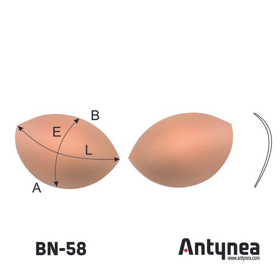 Чашки балконет BN-58, 80В-85А-75С-70D, черный 170