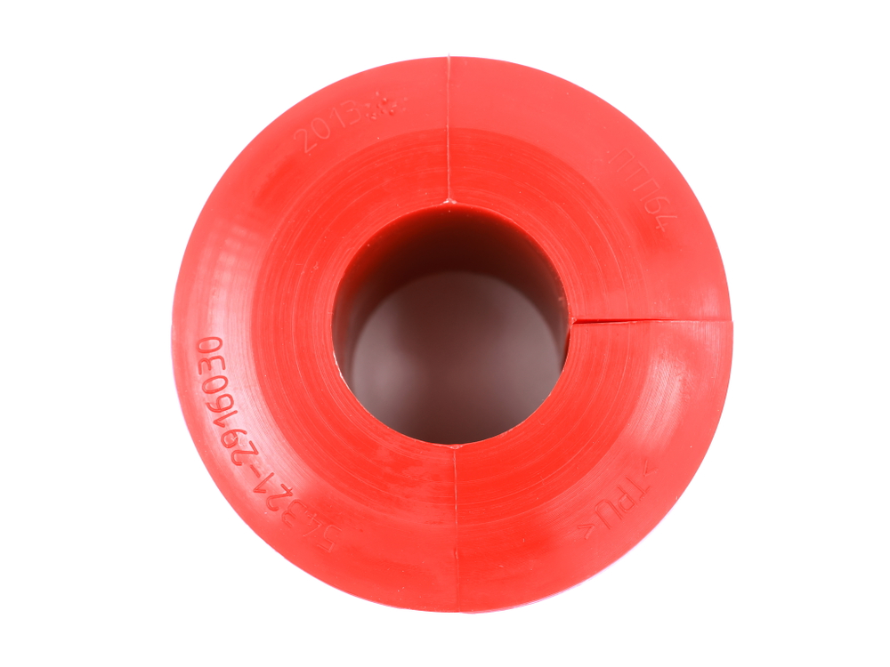 Втулка стабилизатора (45,5*88,2) для а/м МАЗА полиуретан, красный (ПТП64)