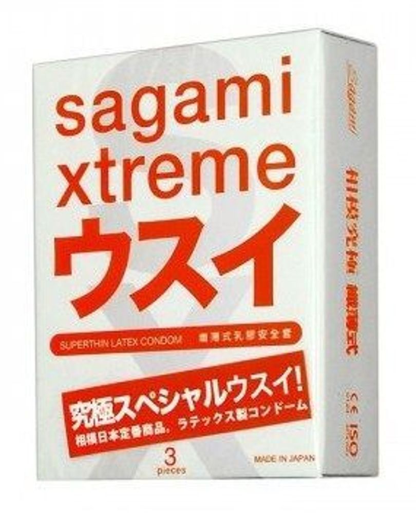 Презервативы Sagami &quot;Xtreme 0.04 SuperThin&quot; 3 шт.