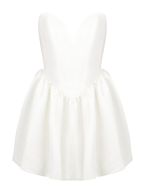 Платье мини Baby doll, белый