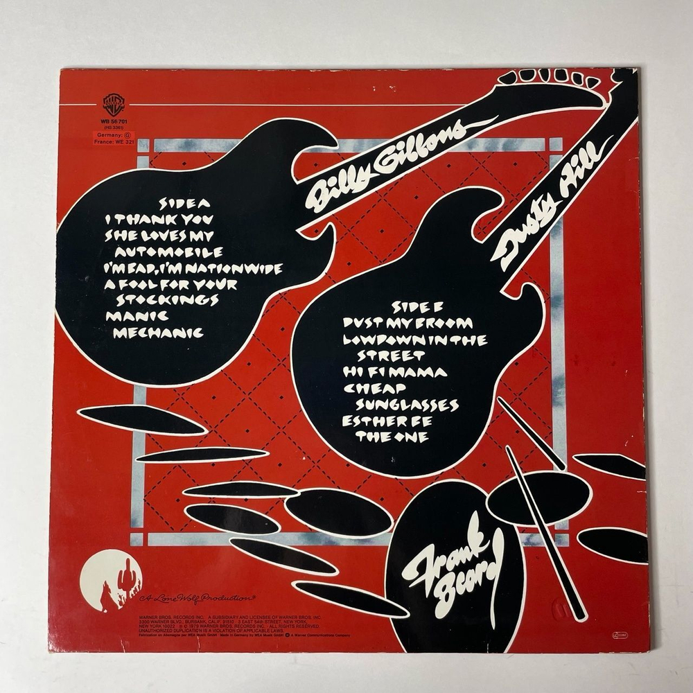 Винтажная виниловая пластинка LP ZZ Top Deguello (Germany 1979)