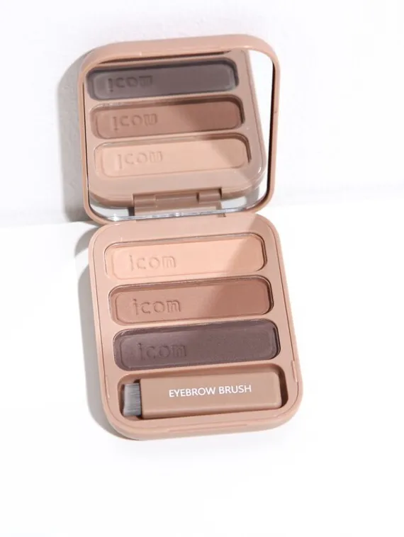 Набор водостойких теней для бровей, тон 1