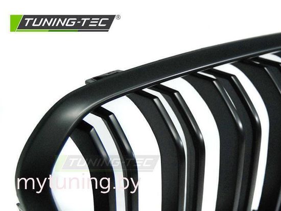 Решетки радиатора для BMW 1 F20 / F21 LCI (15-18) черные матовые в стиле M1