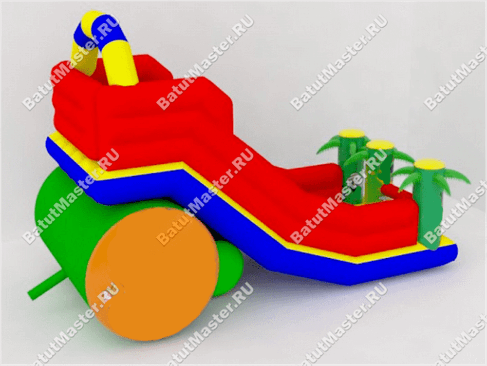Надувной батут-горка "Прокатись" 8*4*5 м