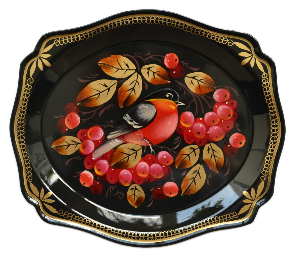 Zhostovo metal tray A3D170824159