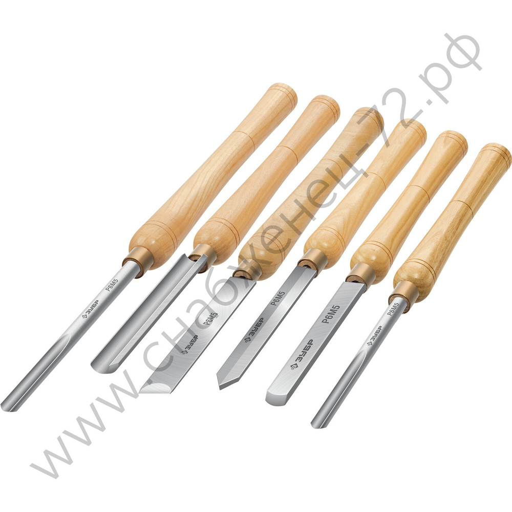 ЗУБР Эксперт-6 6 предм., Набор ручных резцов по дереву (18370)