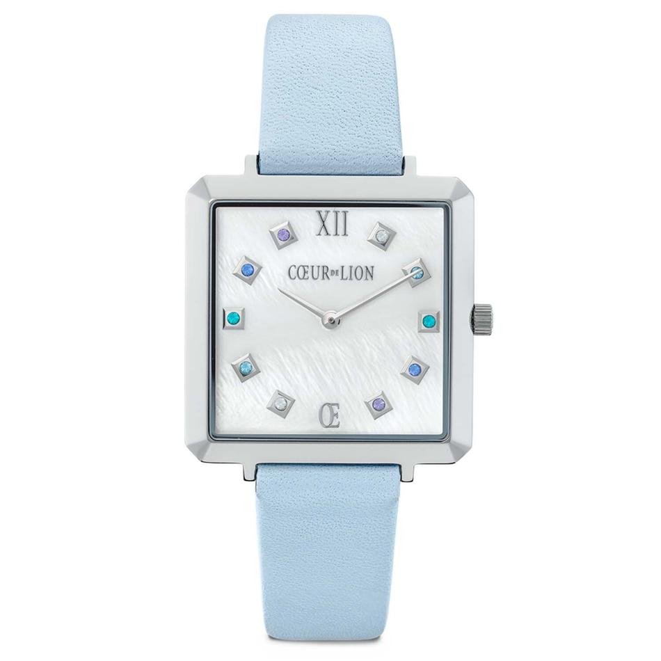Комплект Coeur de Lion часы и браслет Light Blue-Mother of pearl 7630/53-0753 цвет голубой, серебряный