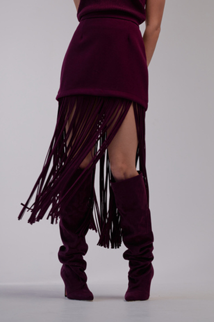 Юбка с бахромой