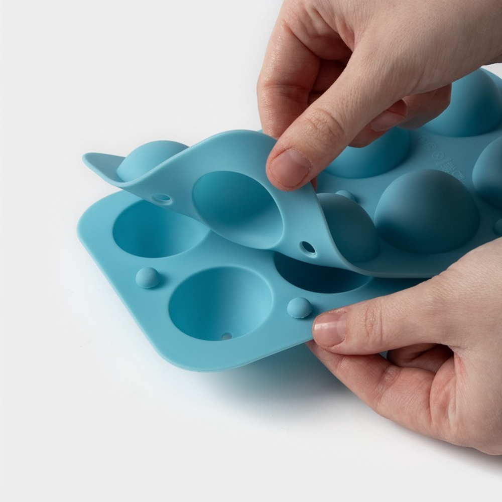 Форма для выпечки 8 ячеек "Кейк.Попс" 19,5х11,7х3,5 см (d=3,9 см) с палочками, цвет МИКС 2854864