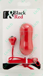 Красное водонепроницаемое виброяйцо, 7 см.