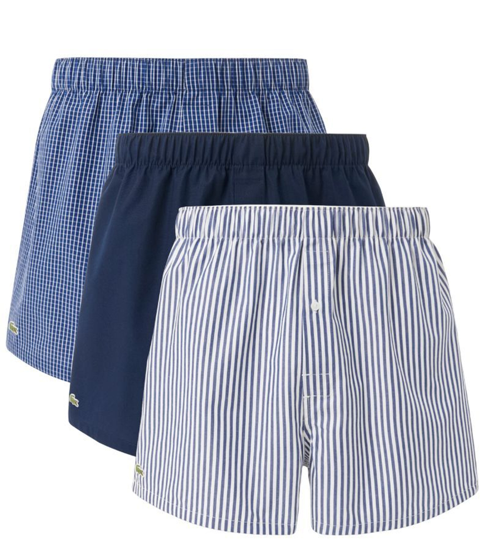Боксерки теннисные Lacoste Cotton Weave Boxers 3P