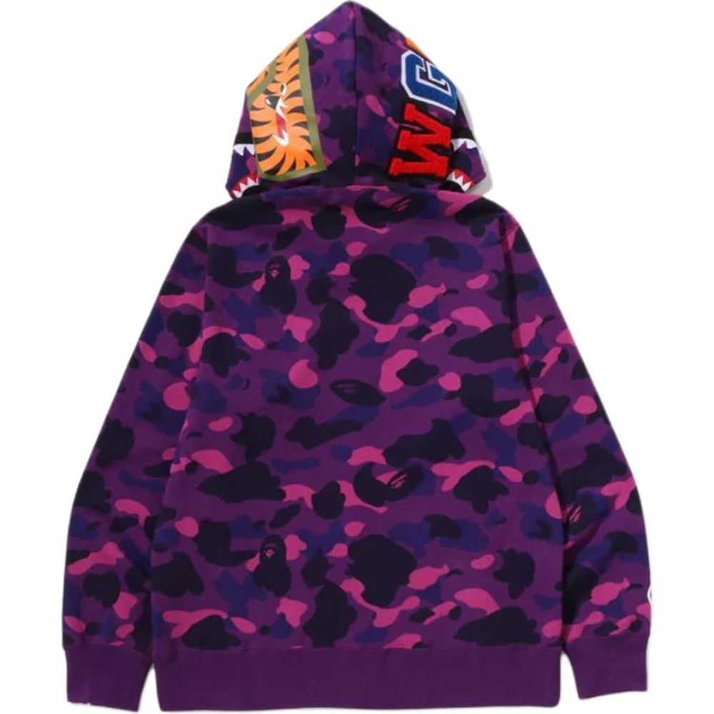 A Bathing Ape Bathing Ape Ss26 Color Camo Shark Full Zip Худи Свитшот