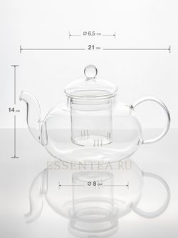 стеклянный чайник размеры