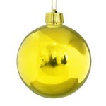 большой шар на елку (золотой глянцевый)