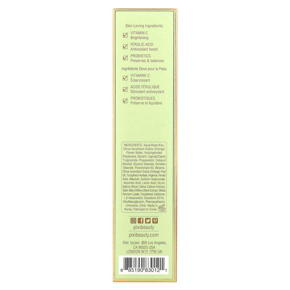 Pixi Beauty, Skintreats, лосьон с витамином C, осветляющее увлажняющее средство, 50 мл (1,7 жидк. унции)