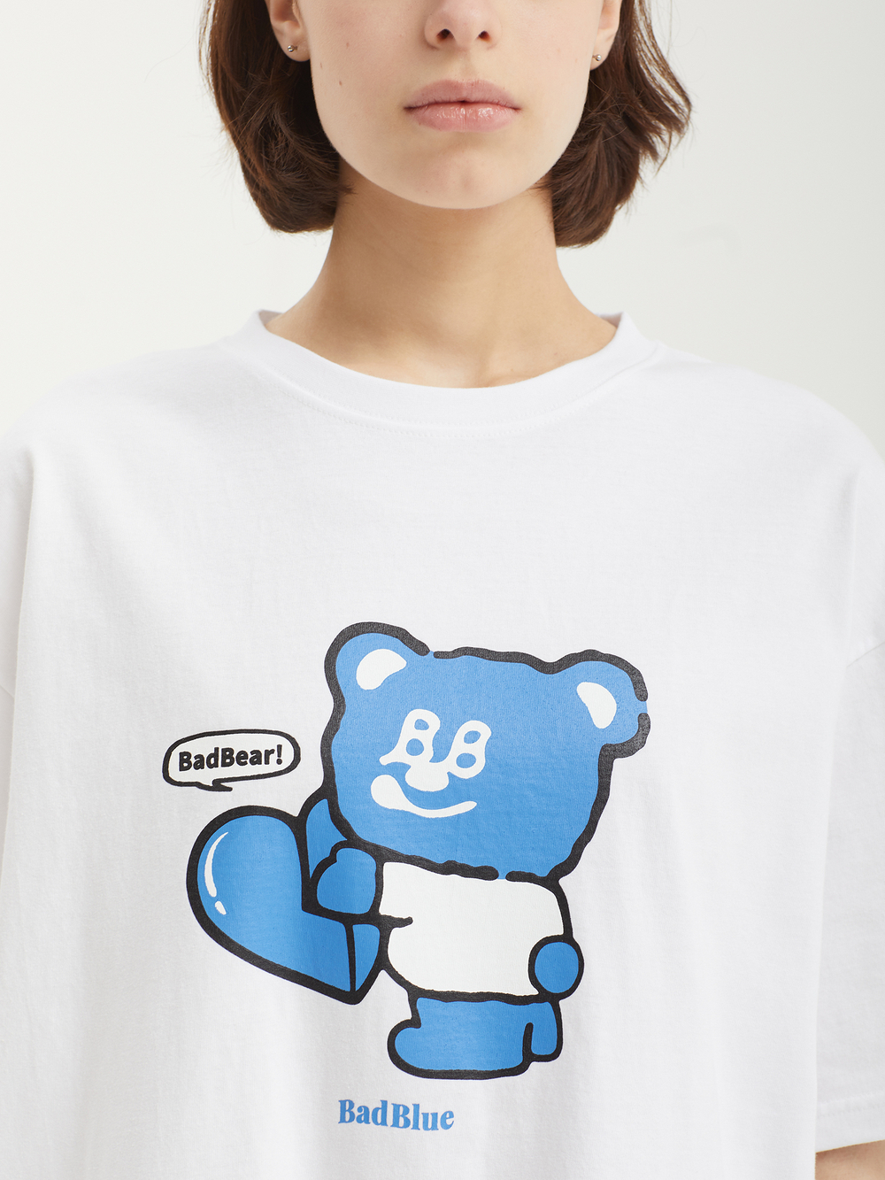 Женская Футболка Badbear Hug White