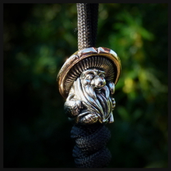 Бусина "Дух леса" для темляков или браслетов , биметалл