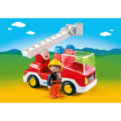 Playmobil - 1.2.3 Пожарная машина с лестницей 6967