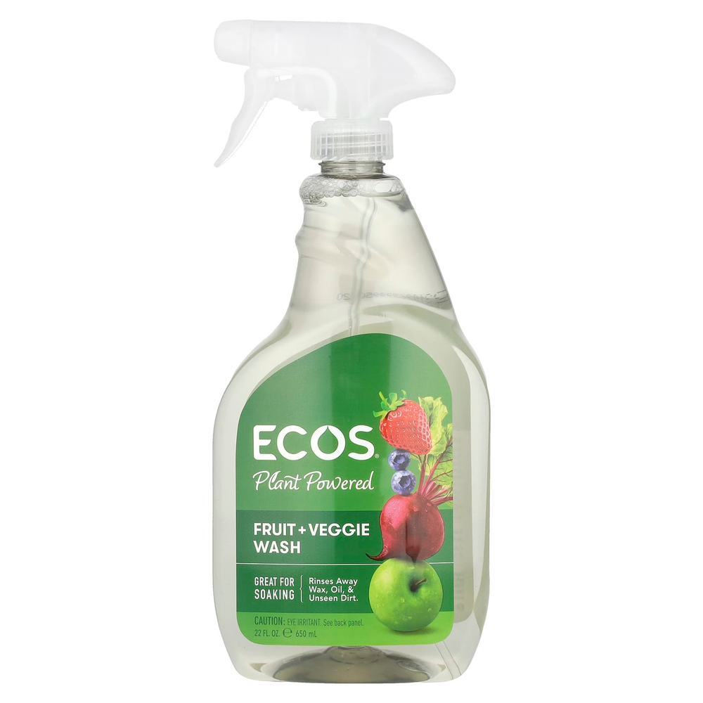 Earth Friendly Products, Plant Powered, средство для мытья фруктов и овощей, 650 мл (22 жидк. унц.)