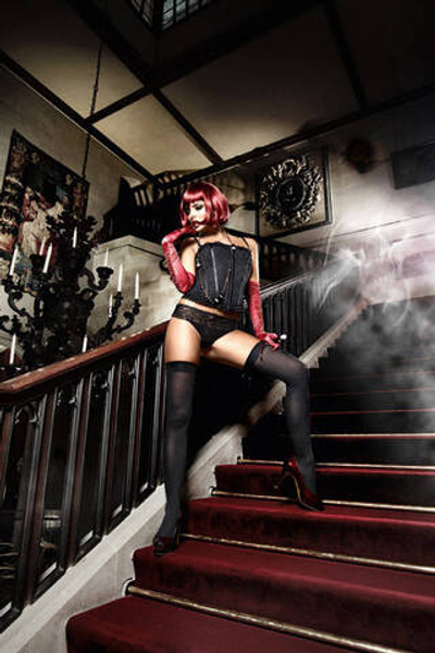 Черные чулки Deeper in Hell (Размер: S-M-L) (Цвет: черный)