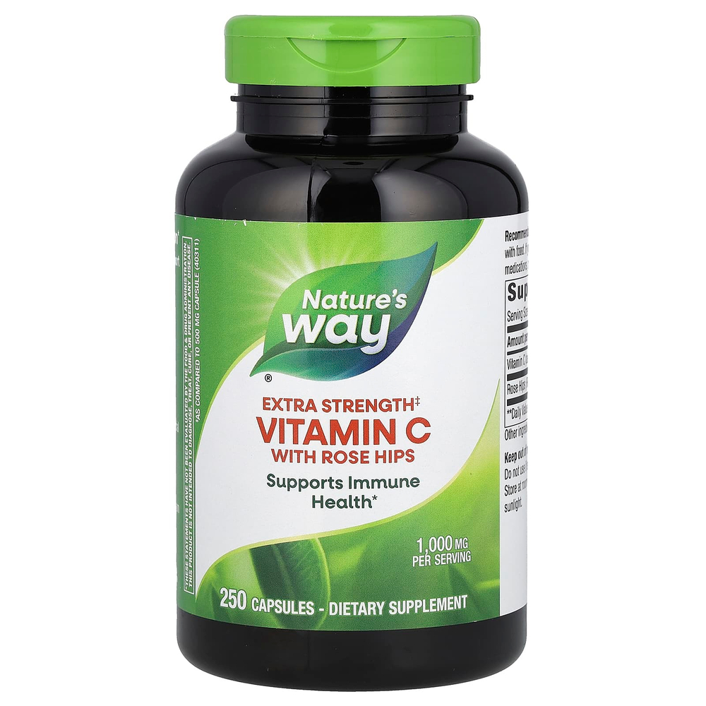 Nature's Way, Витамин C с шиповником, 250 капсул