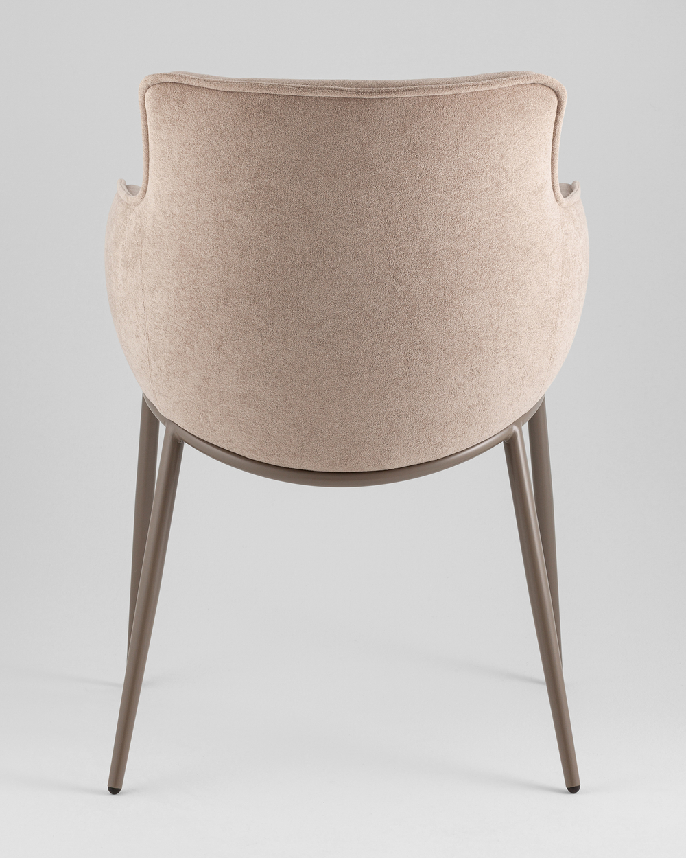 Стул Твигги шенилл бежевый каркас бежево-серый