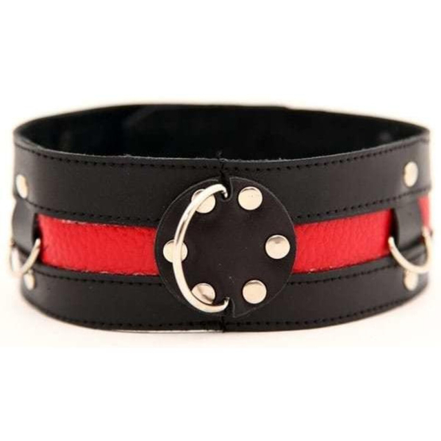 Ошейник черный с красным 55005ars