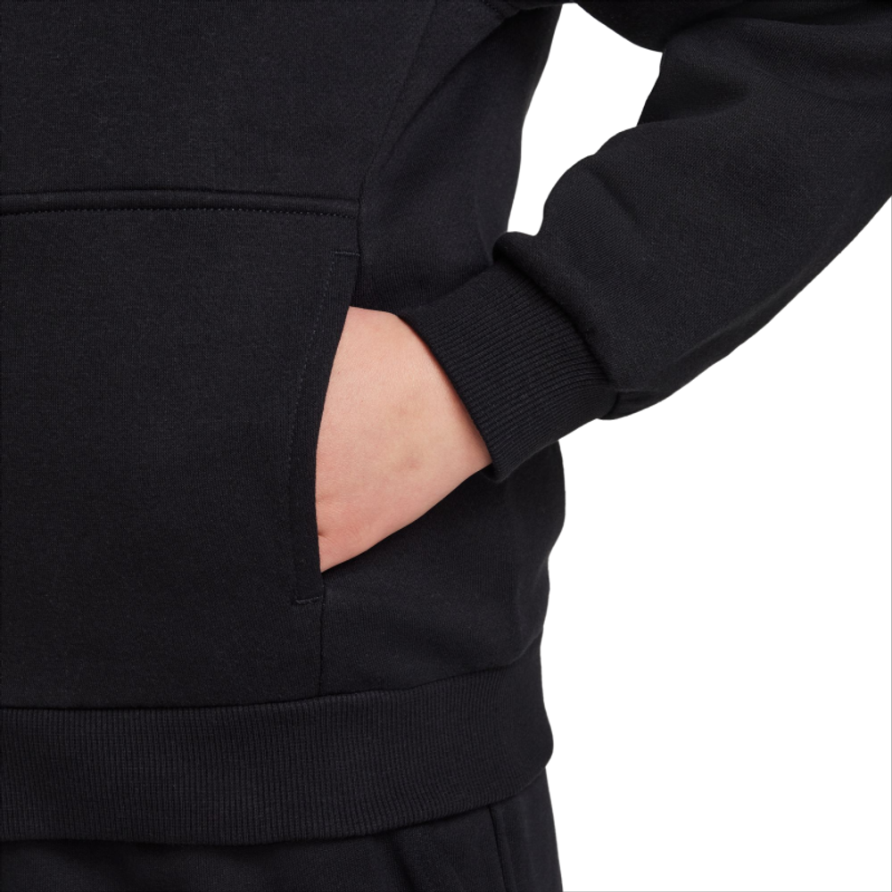 Кофта для девочки теннисная  Nike Club Fleece Full-Zip Hoodie - черный