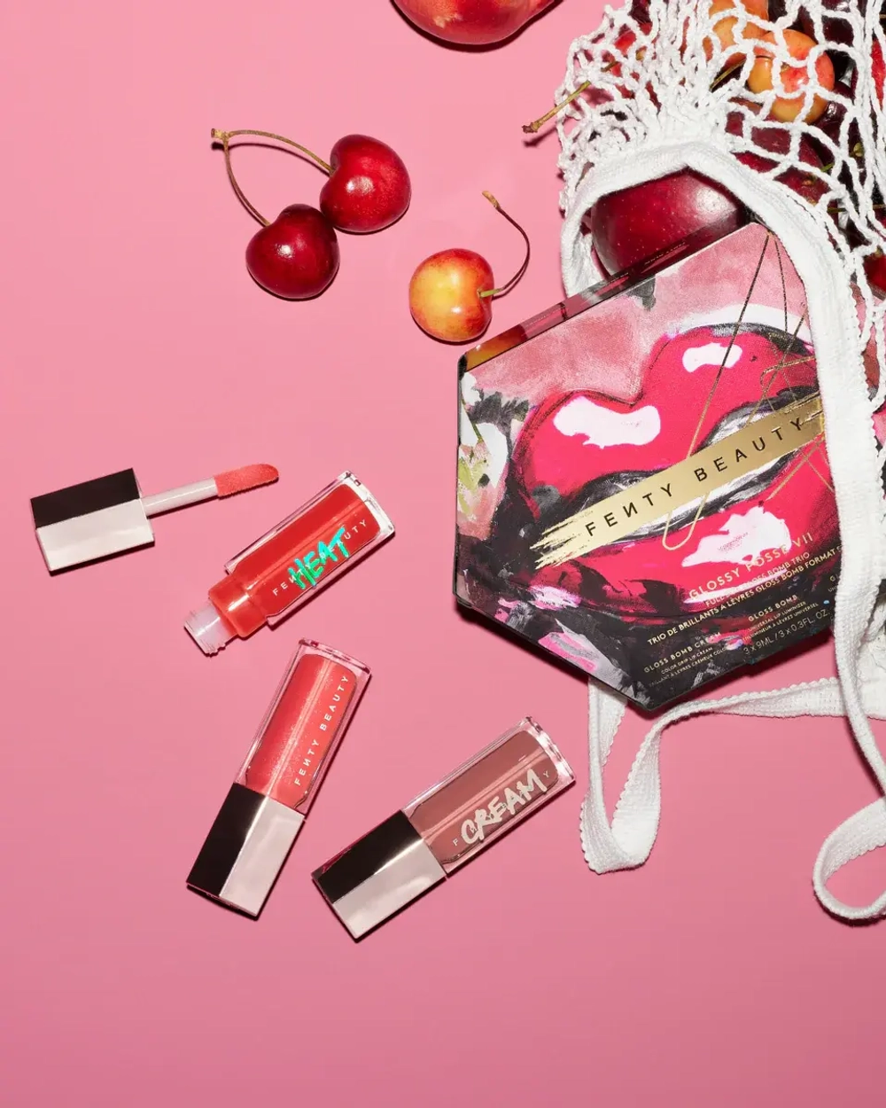 Fenty Beauty Glossy Posse Volume 7.0 Full-Size Gloss Bomb Trio