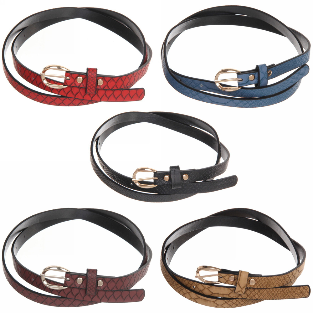 Ремень женский «Elegance - Crocodile», микс 6 цветов, 105*1,3см