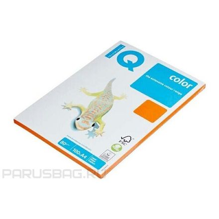 Бумага цветная А4, 80г/м2, IdealQuality Neon, 100л, оранжевая