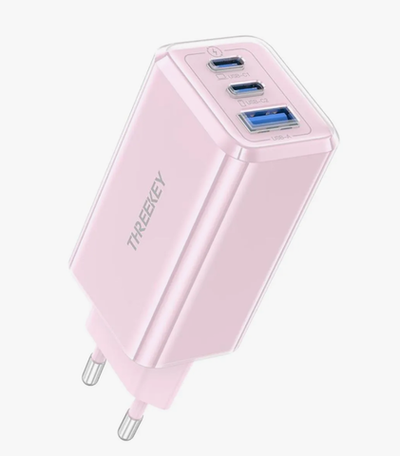 СЗУ TK-111 (EU) Intelligent Shunt 35w Dual TYPE-C Port Gallium Nitride Charger pink