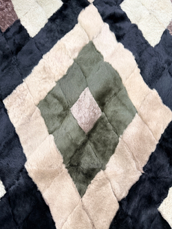 Покрывало меховое ковер из шкуры овчины