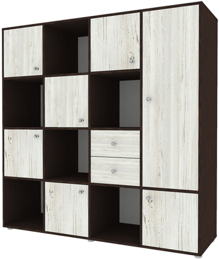 Стеллаж КарИВи Джери 2 Венге Винтерберг