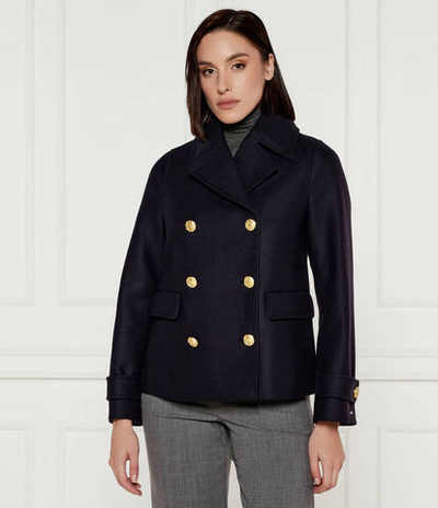 Шерстяное пальто Tommy Hilfiger - темно-синий(WW0WW42632)