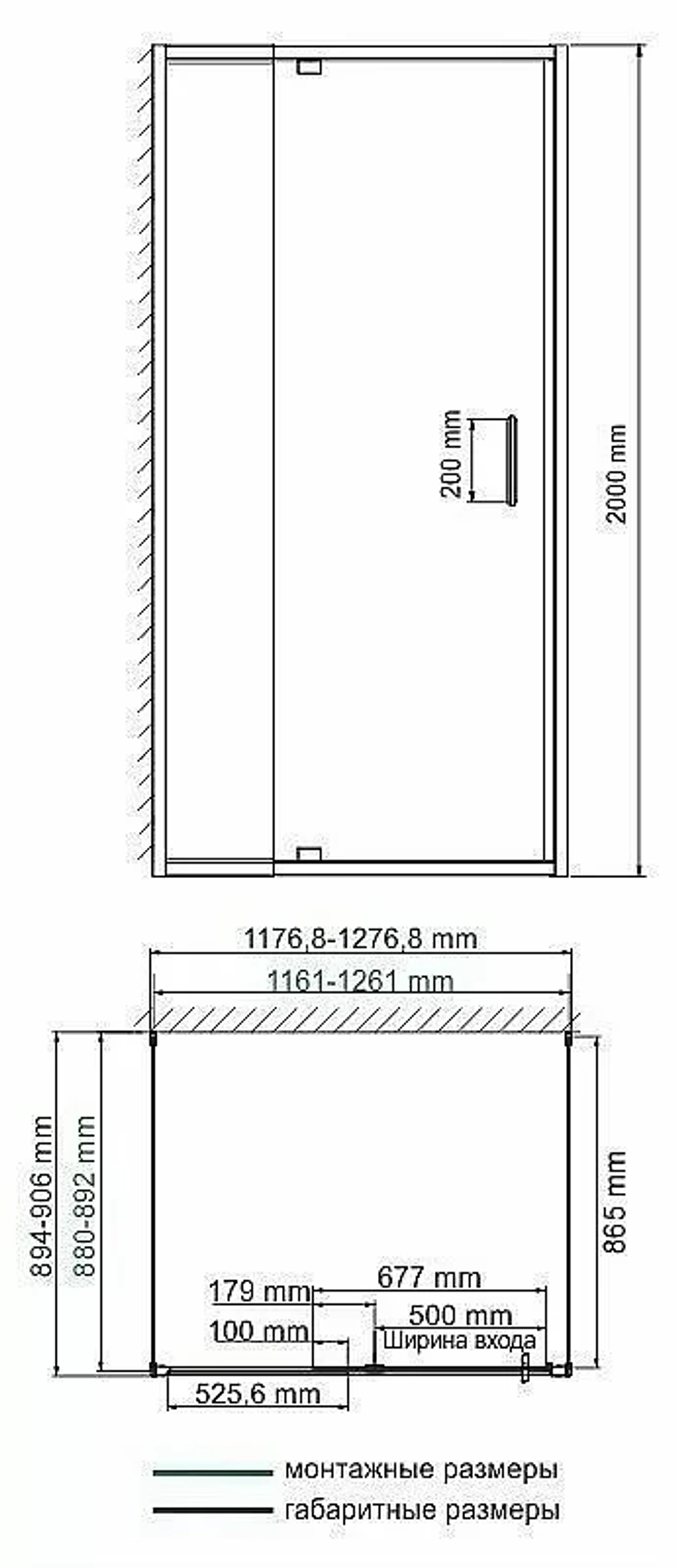 Душевой уголок WasserKRAFT Berkel 48P21 120x90