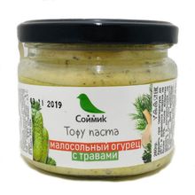 Тофу-паста с молосольным огурцом и травами Соймик, 260 г