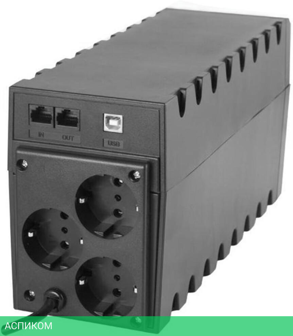 Источник бесперебойного питания Powercom Raptor Euro (RPT-800AP)