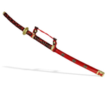 Меч самурайский Тати, красные ножны