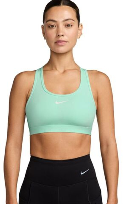 Теннисный бюстгальтер Nike Swoosh Medium Support Non-Padded Sports - mint foam/white